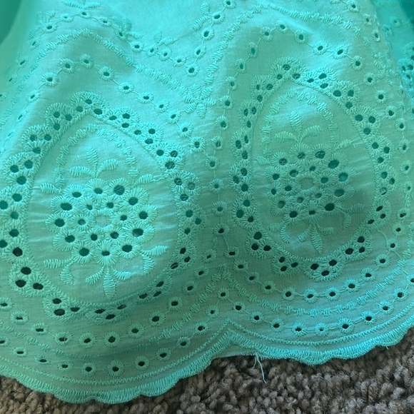 NWT Girl’s Easter dress size 6x turquoise with tulle underlay - Picture 13 of 13